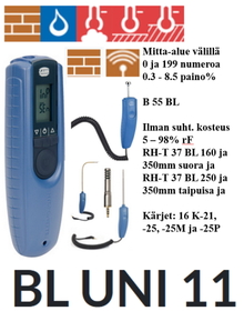 Gann BL UNI 11 ilmankosteus (porareikä), lämpötila, kosteuskartoitus - Image 2