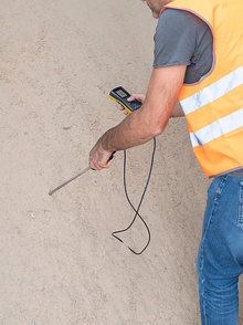 Log SPF-mittapää sahanpurun kosteudenmittaukseen