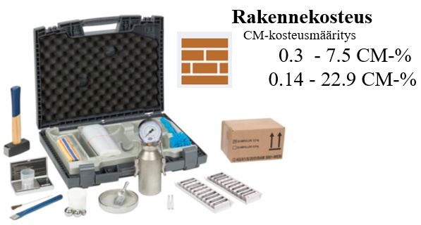 Betoni CM-kosteusmääritys (eli karbidimenetelmä, Carbide Method)